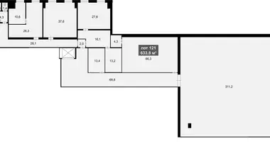 Pomieszczenie biurowe 634 m² w Moskwa, Rosja
