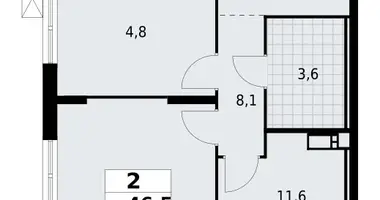 Appartement 2 chambres dans Krasnoye Selo, Russie