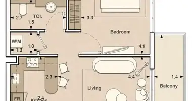 1 bedroom apartment in Dubai, United Arab Emirates
