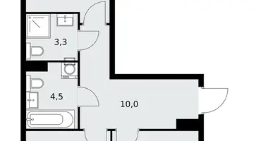 Mieszkanie 2 pokoi w Kommunarka, Rosja