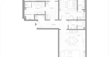 Wohnung 2 zimmer in Moskau, Russland