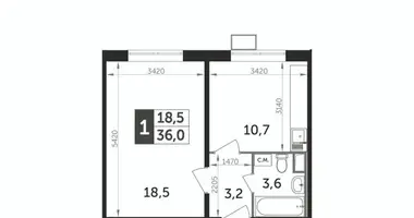 Apartamento 1 habitación en Leninsky District, Rusia