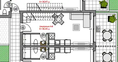 Apartamento 2 habitaciones en Kalyves Polygyrou, Grecia