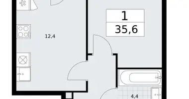 Appartement 1 chambre dans Vnoukovo, Russie