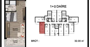 Apartamento 1 habitación en Región del Mar Negro, Turquía