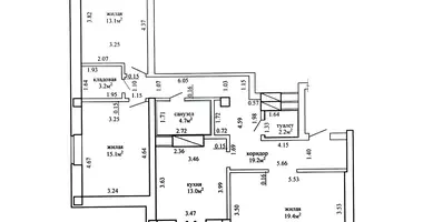 3 room apartment in Minsk, Belarus