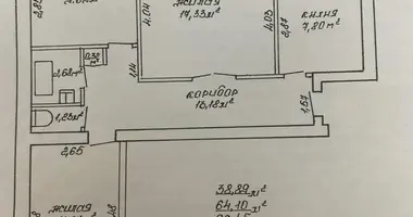 3 room apartment in Mazyr, Belarus