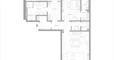 Appartement 2 chambres dans Moscou, Russie