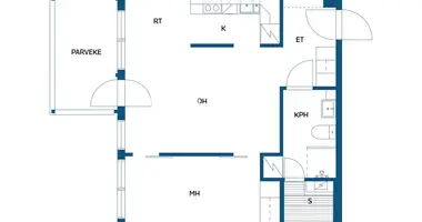 Apartamento 2 habitaciones en Kemi, Finlandia