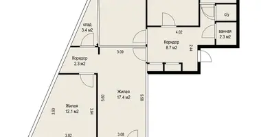 Wohnung 4 zimmer in Minsk, Belarus