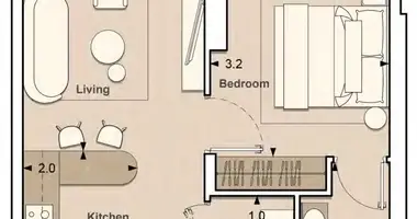 1 bedroom apartment in Dubai, United Arab Emirates