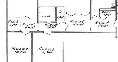 4 room apartment in Slonim District, Belarus