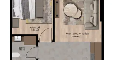 Appartement 2 chambres dans Mezitli, Turquie