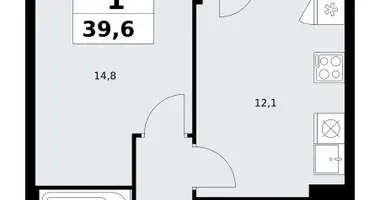 Квартира 1 комната в район Коммунарка, Россия