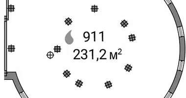 Büro 231 m² in Moskau, Russland