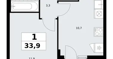 Appartement 1 chambre dans Kommunarka, Russie