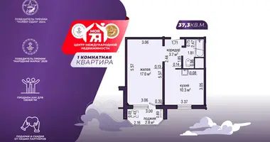 1 room apartment in Lyasny, Belarus