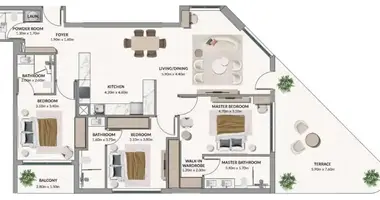 3 bedroom apartment in Dubai, United Arab Emirates