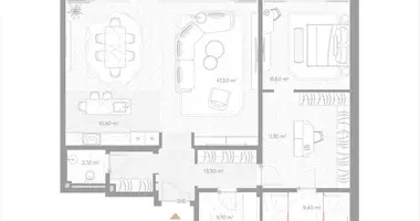 Квартира 1 комната в Москва, Россия