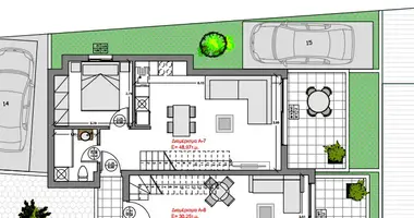 Apartamento 2 habitaciones en Kalyves Polygyrou, Grecia