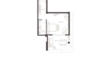 Wohnung in Przno, Montenegro