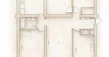 4 room apartment in Tashkent, Uzbekistan