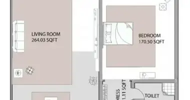 Appartement 1 chambre dans Ajman, Émirats arabes unis