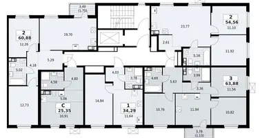 2 room apartment in Lagolovskoe selskoe poselenie, Russia