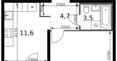 Appartement 1 chambre dans Leninsky District, Russie