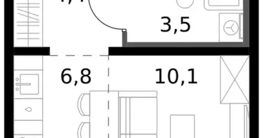 Kawalerka 1 pokój w Leninsky District, Rosja