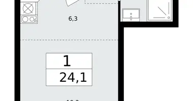 Квартира 1 комната в район Коммунарка, Россия