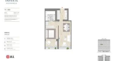 Квартира 1 спальня в Alvalade, Португалия