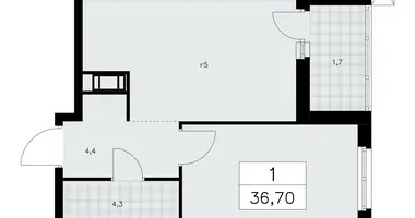 Appartement 1 chambre dans Krasnoye Selo, Russie