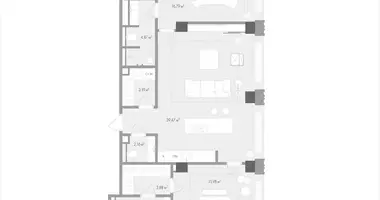 Appartement 2 chambres dans Moscou, Russie