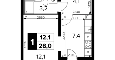 Estudio 1 habitación en Leninsky District, Rusia