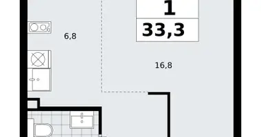 Квартира 1 комната в район Троицк, Россия