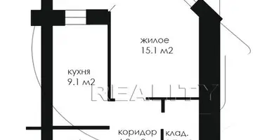 Apartamento 1 habitación en Brest, Belarús