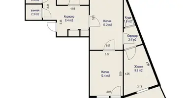 4 room apartment in Minsk, Belarus