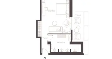 Wohnung in Przno, Montenegro