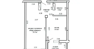 Квартира 2 комнаты в Минск, Беларусь