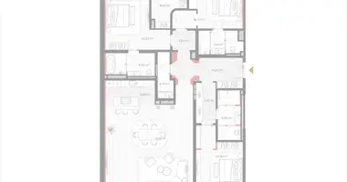 Apartamento 3 habitaciones en Moscú, Rusia