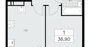 Appartement 1 chambre dans Kommunarka, Russie
