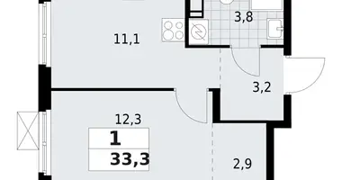 Wohnung 1 zimmer in Wsewoloschsk, Russland