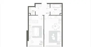 Appartement 1 chambre dans Russie