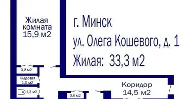 Apartamento 3 habitaciones en Minsk, Belarús