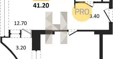 Mieszkanie 1 pokój w Moskwa, Rosja