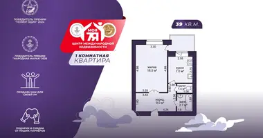 Wohnung 1 zimmer in Maladsetschna, Belarus
