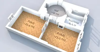 2 room apartment in Warsaw, Poland