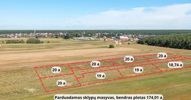 Terrain dans Paluknys, Lituanie