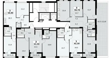 Mieszkanie 3 pokoi w Kommunarka, Rosja